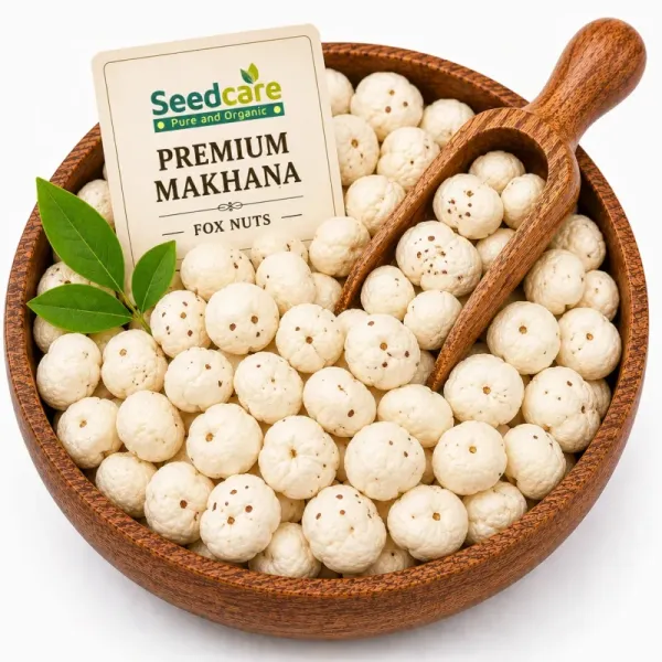 Seedcare Premium Makhana Fox Nuts | Low Calorie High Protein | Bihar