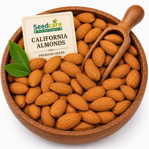 Seedcare California Almonds | Premium Grade | Vitamin E Heart Brain Health