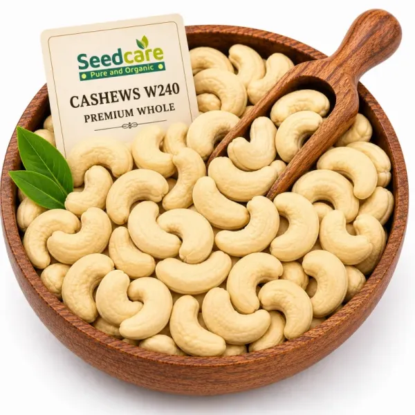 Seedcare Cashews W240 | Premium Whole | Copper Magnesium Heart Healthy