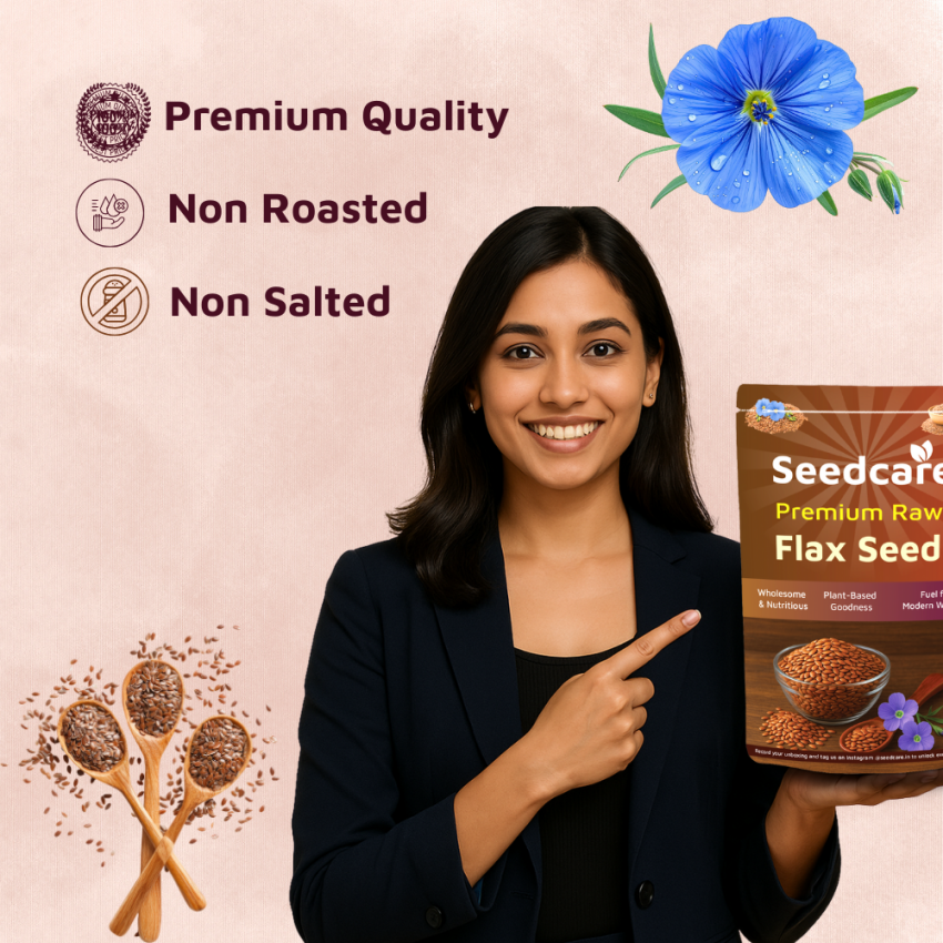 Seedcare Flax Seeds | Premium Raw Alsi Seeds
