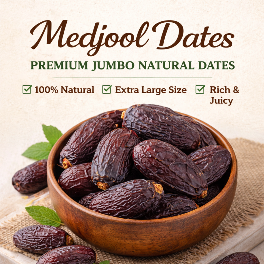 Seedcare Medjool Dates 500g | Premium Jumbo Natural Dates