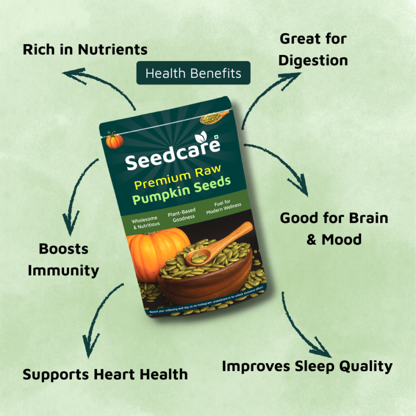 Seedcare Seeds Combo 1kg | Pumpkin Seeds 500g + Sunflower Seeds 500g